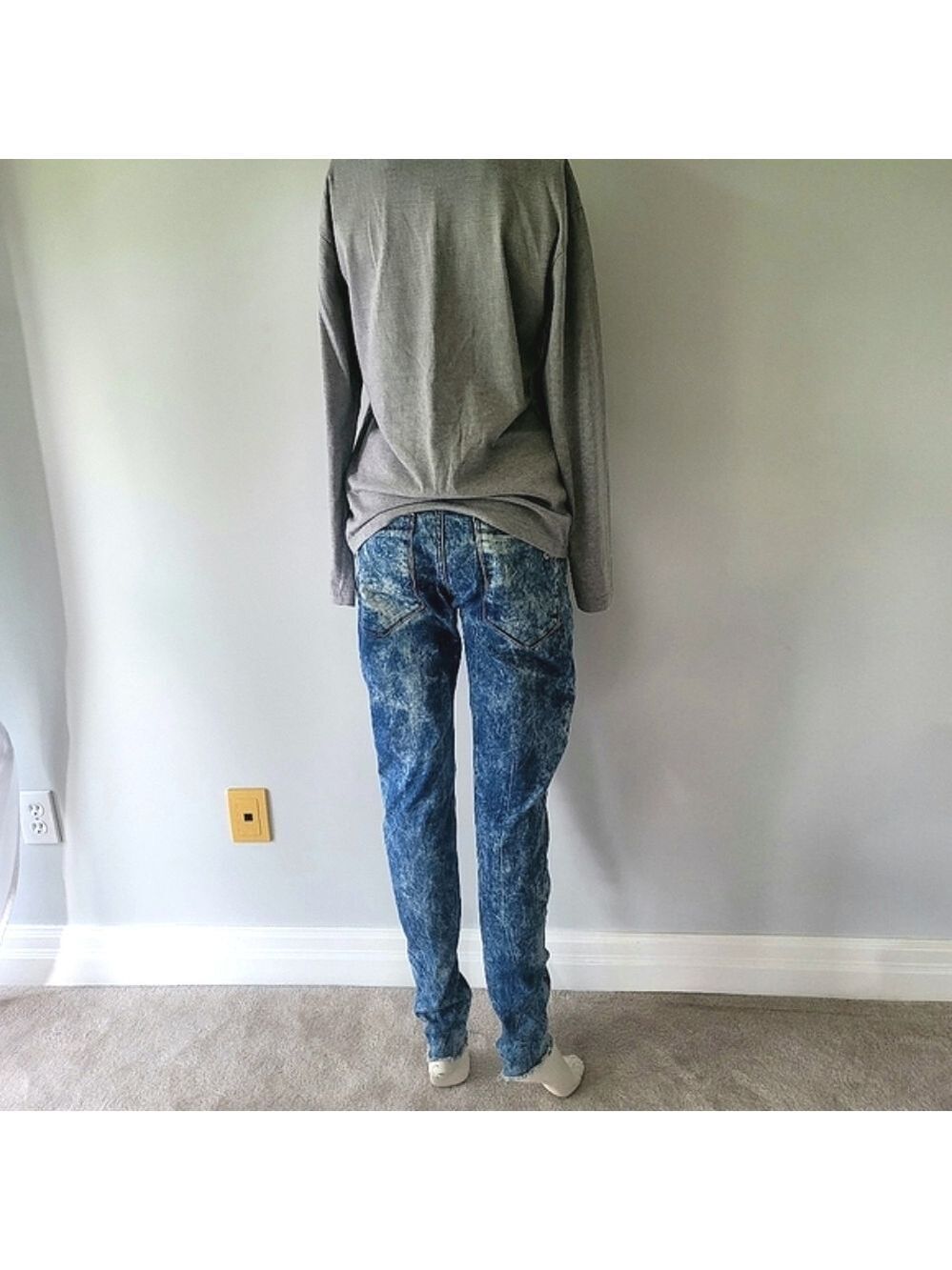 Power of Diesel Denim Destroyed Slim Skinny-Fit Jeans Size 28 - Picture 9 of 12